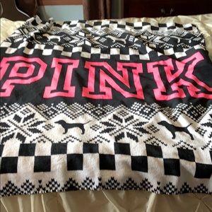 Pink fleece blanket
